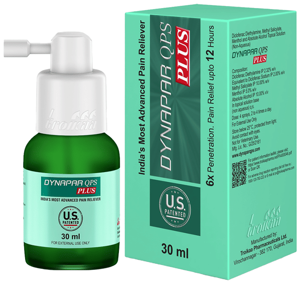 Dynapar QPS Plus Pain Relief Spray for Back, Knee, Muscle & Joint Pain | Quick & Long-Lasting Pain Relief