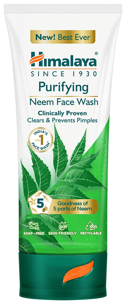 Himalaya Herbals Purifying Neem Face Wash | For Acne & Pimple Relief | Paraben and Soap Free Face Care Product
