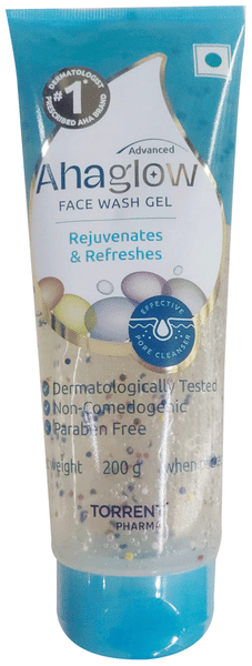 Ahaglow Advanced Skin Rejuvenating Face Wash | Effective Pore Cleanser | SLS & Paraben-Free Face Care Product