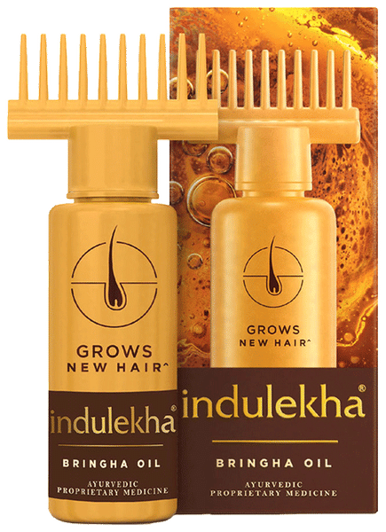Indulekha Bringha Oil Reduces Hair Fall and Grows New Hair Oil
