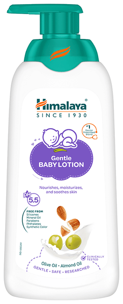 Himalaya Gentle Baby Lotion with Almond & Olive Oil | Nourishes & Moisturises Baby's Skin | Paraben-Free