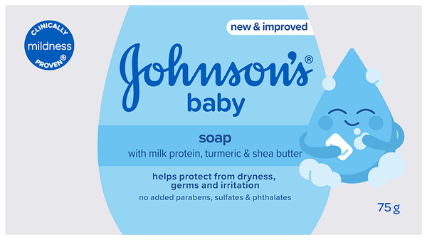 Johnson's Baby Soap with Naturally Derived Glycerin | Mild Soap