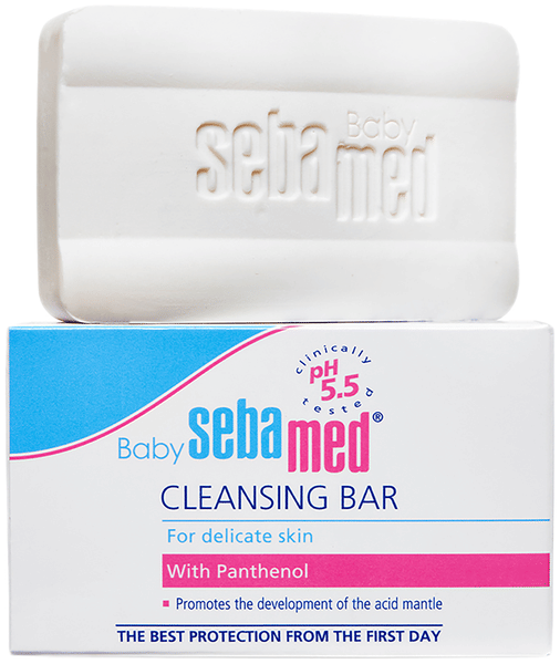 Sebamed Baby Cleansing Bar|pH 5.5 |Newborn bathing|Soap Free|Tear Free