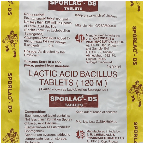 Sporlac DS Tablet | For Stomach Care Tablet