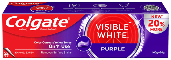 Colgate Visible White Purple Toothpaste