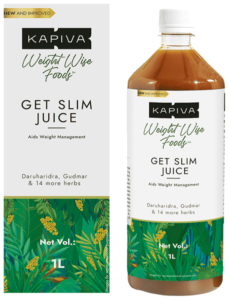 Kapiva Weight Wise Foods - Get Slim Juice | For Healthy Weight Management (1 Ltr Each)